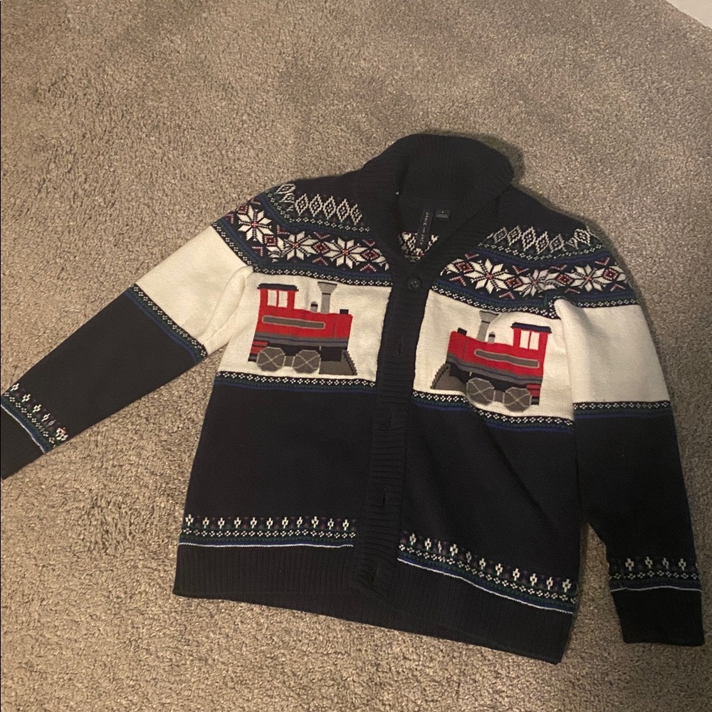 Janie and Jack - Train Pattern Sweater